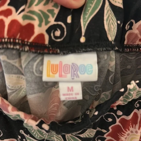 Lularoe Madison Skirt Size Medium -Floral Pattern - Picture 2 of 4